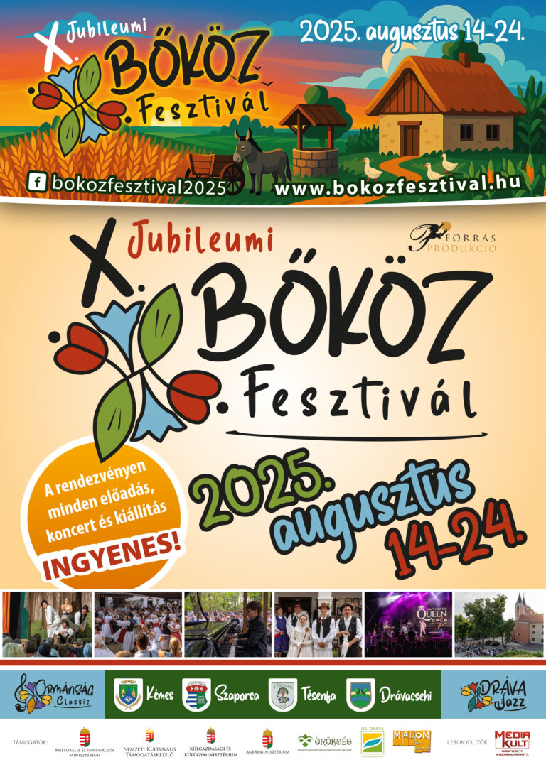 X bokoz fesztival plakat 2025 altalanos