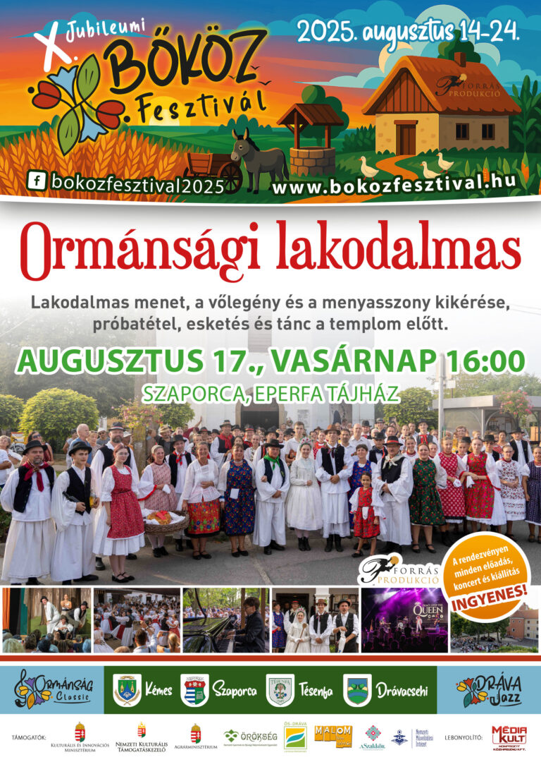 X bokoz fesztival plakat 2025 lakodalmas