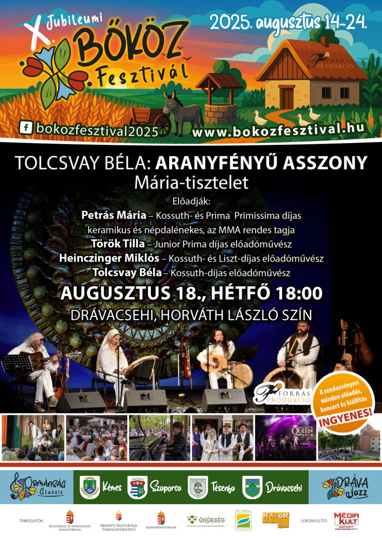 X bokoz fesztival plakat 2025 tolcsvay