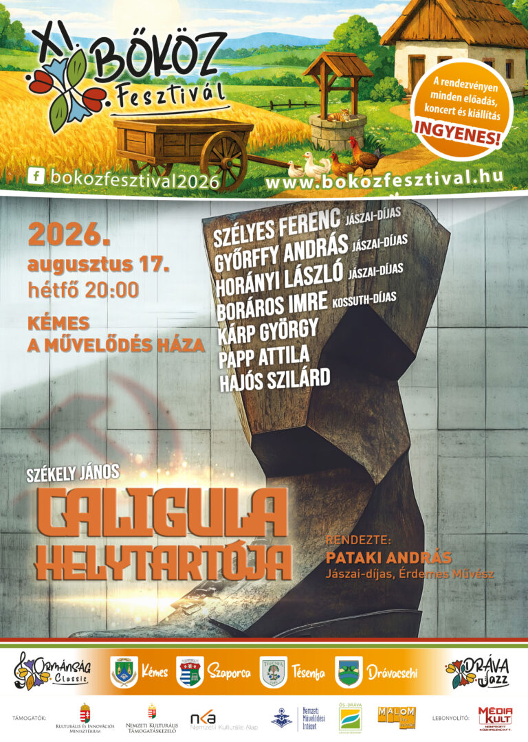 XI bokoz fesztival plakat 2026 Caligula