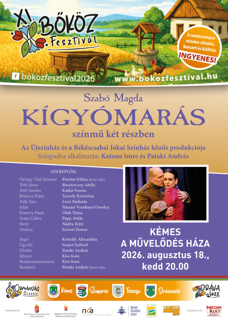 XI bokoz fesztival plakat 2026 egyedi 7-11-4