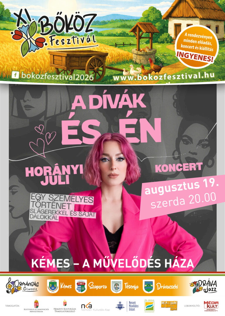 XI bokoz fesztival plakat 2026 egyedi juli divak