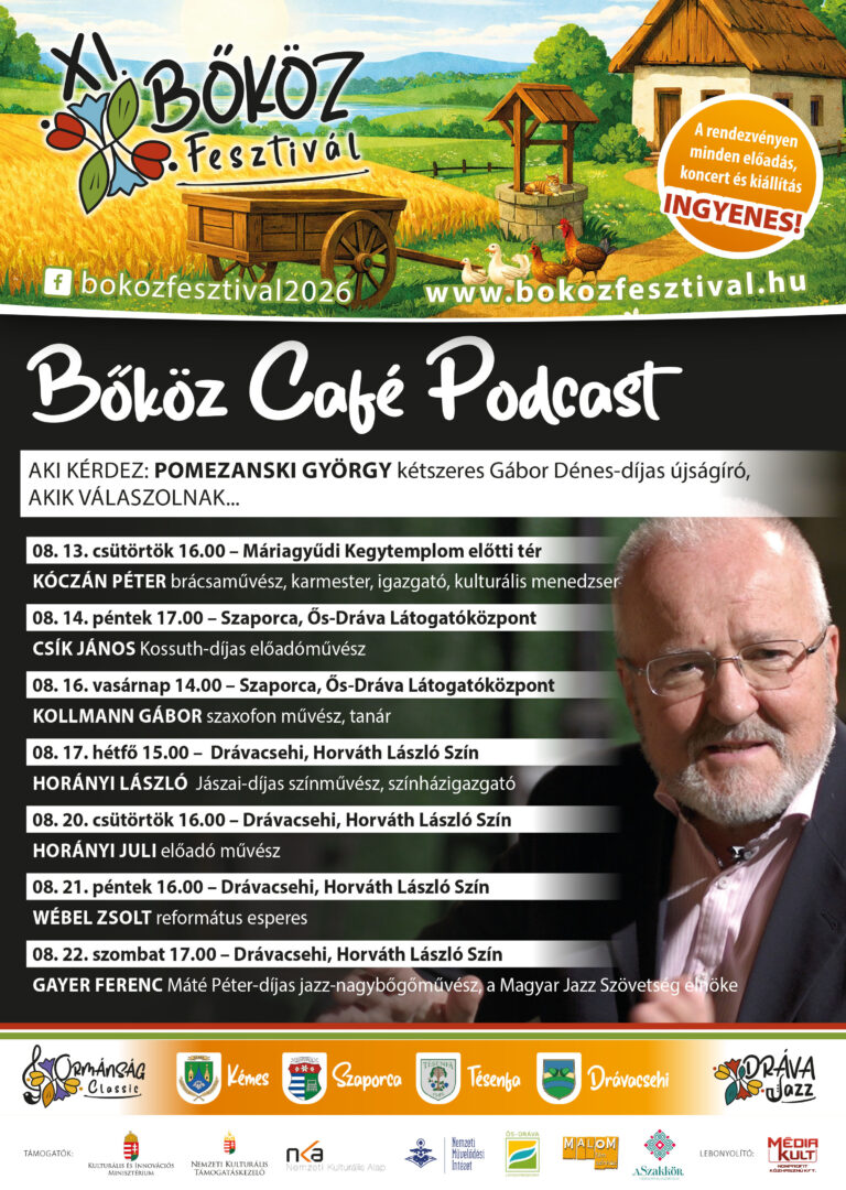 XI bokoz fesztival plakat 2026 egyedi podcast