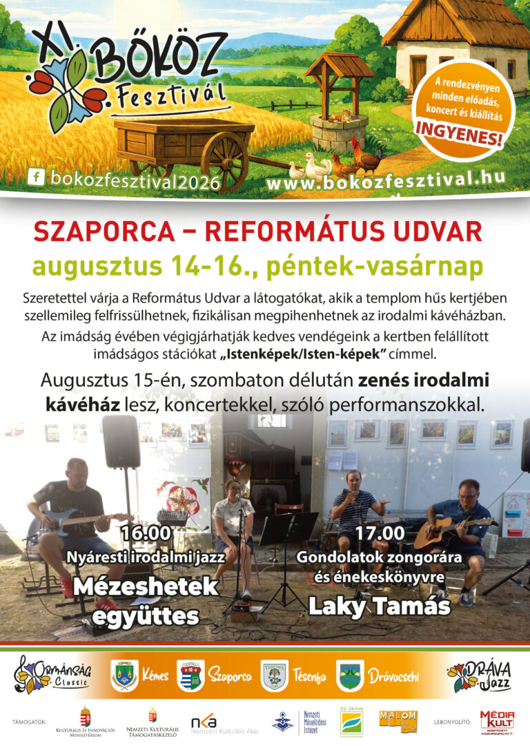 XI bokoz fesztival plakat 2026 egyedi-refudvar